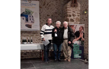 Philippe Commerot et Jacques Gonfreville remportent le 3e tournoi du Marathon de bridge de Brétigny le 27 septembre 2025